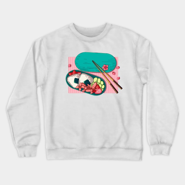 Cute Japanese bento Crewneck Sweatshirt by AnGo